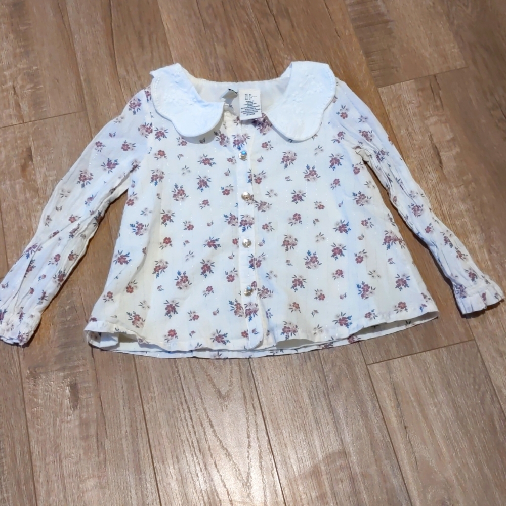 Cottagecore Girls Muslin Top